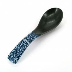 spoon with blue tako patterns white TAKO-KARAKUSA RENGE
