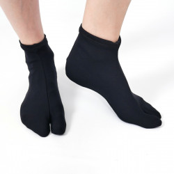 calzini giapponesi, NYLON STRETCH TABI, nero o bianco