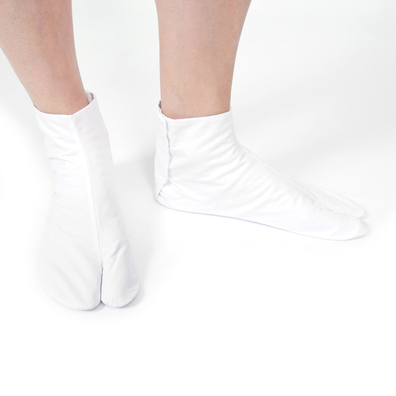 el par de calcetines, COTTON TABI, blanco
