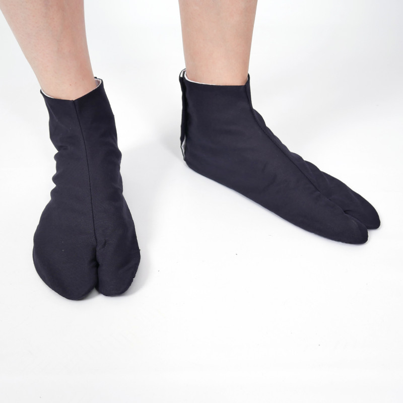 il paio di calzini giapponesi, COTTON TABI, nero