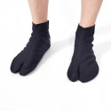 pair of japanese socks, COTTON TABI, black