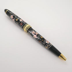Ballpoint pen, black, in a box, sakura flower 133mm SAKURAGAWA
