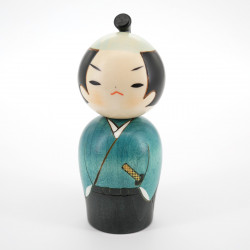 japanische hölzerne Puppe - Kokeshi - Samouraï