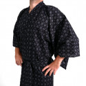 japanischer Herren yukata Kimono - schwarz, MOYOU, Diamant