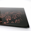 Japanese tray in black lacquered wood - MOMIJI SAKURA
