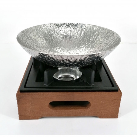 Candle table warmer with metal bowl - SUTOBU
