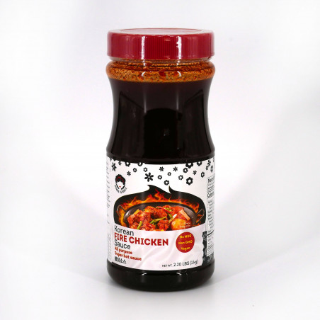 Sauce très épicée vegan sans OGM, KOREAN FIRE CHICKEN SAUCE, 1 Kg