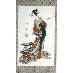 Japanese curtain NOREN UTAYOMI