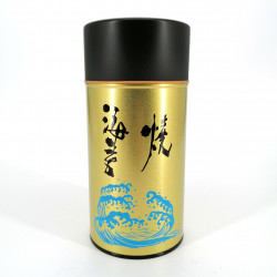 Große japanische Teedose aus Metall, 300 g, gold, NORI