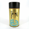 Grande contenitore da tè giapponese in metallo, 300 g, oro, NORI