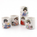 set of 5 Japanese sake cups 258621 BIJIN