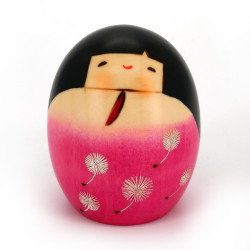 Muñeca japonesa KOKESHI hecha a mano en Japón - Shiawase