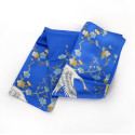 Silk, plum and crane scarf, UME TO TSURU
