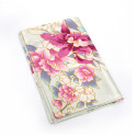 Sciarpa di seta giapponese con motivo orchidea, RAN, colore a scelta