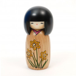 Storie di bambole kokeshi giapponesi di fiori di narciso, HANA MONOGATARI SUISEN
