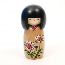 Storie di bambole kokeshi giapponesi di fiori cosmo, HANA MONOGATARI KOSUMOSU