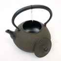 Japanese cast iron kettle, BOTAN, 1.6 L, sabi