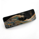 Japanische Haarspange aus Resin mit dem tollen Wellenmuster, NAMI, 10,5cm