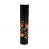 Piccolo tubo portaoggetti in resina giapponese nera con motivo a farfalle e fiori, CHO NO MAI, 1.8x9cm
