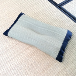 Cojín japonés makura en paja de arroz DENIM AZUL 50x30cm