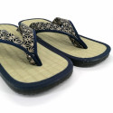 Japanese sandals zori rice straw Goza, ASANOHA patterns
