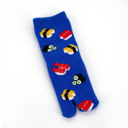 Chaussettes japonaises tabi en coton pour enfant motif sushi et maki, SUSHI MAKI, couleur au choix, 13 - 18cm