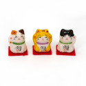 Set de 6 chats porte-bonheur japonais, MANEKINEKO