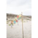 Manica a vento a forma di carpa koi con i colori della bandiera olimpica, KOINOBORI JO MINI