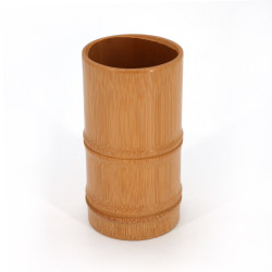 Pot de rangement en bambou, ZUNDO, 7.5x13.5cm