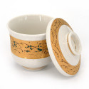 Traditional mug with lid, branches and gilding - KINKA