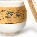Traditional mug with lid, branches and gilding - KINKA
