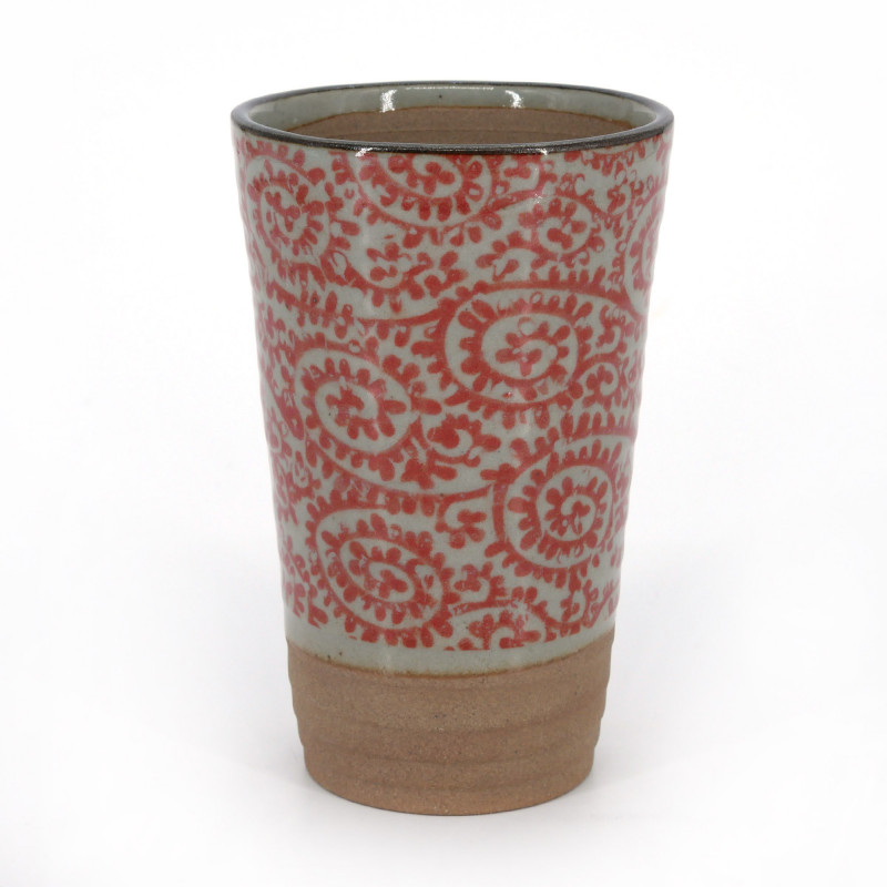 Japanese red mazagran ceramic tea 282505578