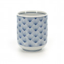 tea cup with patterns blue MATSU