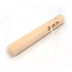 Pilon japonais en bois de cyprès avec kanji - JOKYAKU - 19cm