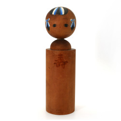 Gran muñeca japonesa de madera, KOKESHI VINTAGE, 34cm