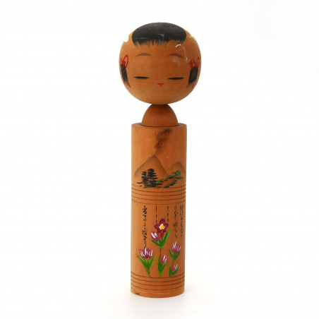Japanese wooden doll, KOKESHI VINTAGE, 22cm