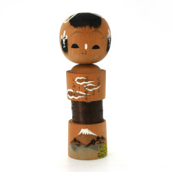Japanese wooden doll, KOKESHI VINTAGE, 19cm