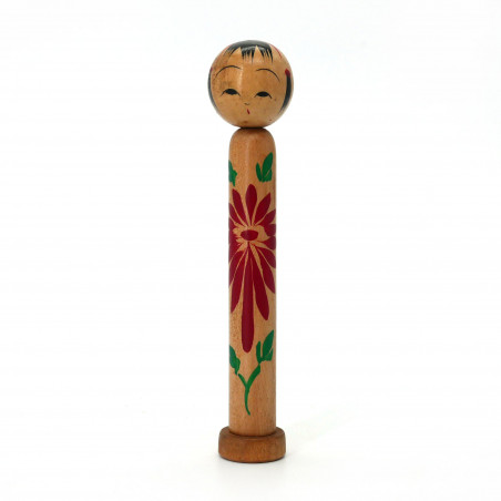 Petite poupée en bois japonaise, KOKESHI VINTAGE, 11cm