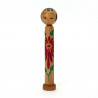 Pequeña muñeca japonesa de madera, KOKESHI VINTAGE, 11cm