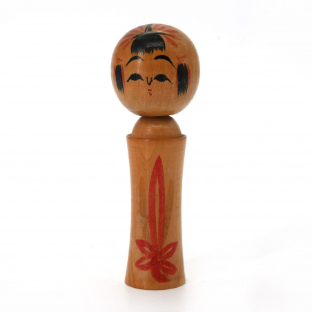 Pequeña muñeca japonesa de madera, KOKESHI VINTAGE, 10cm