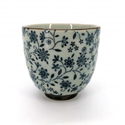 tazza da tè giapponese di ceramica, SUÎTO motivi blu