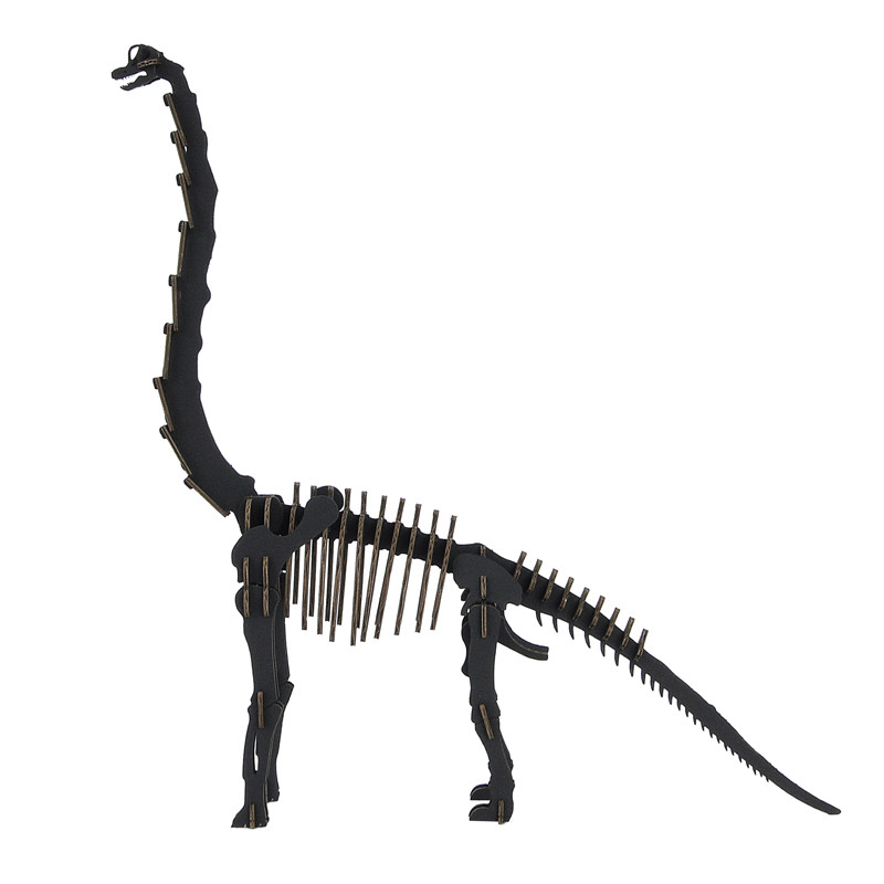 Maquette dinausaure Brachiosaurus Noir en carton, BURAKIOSAURUSU