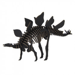 Maquette Stégosaure Noir en carton, SUTEGOSAURUSU