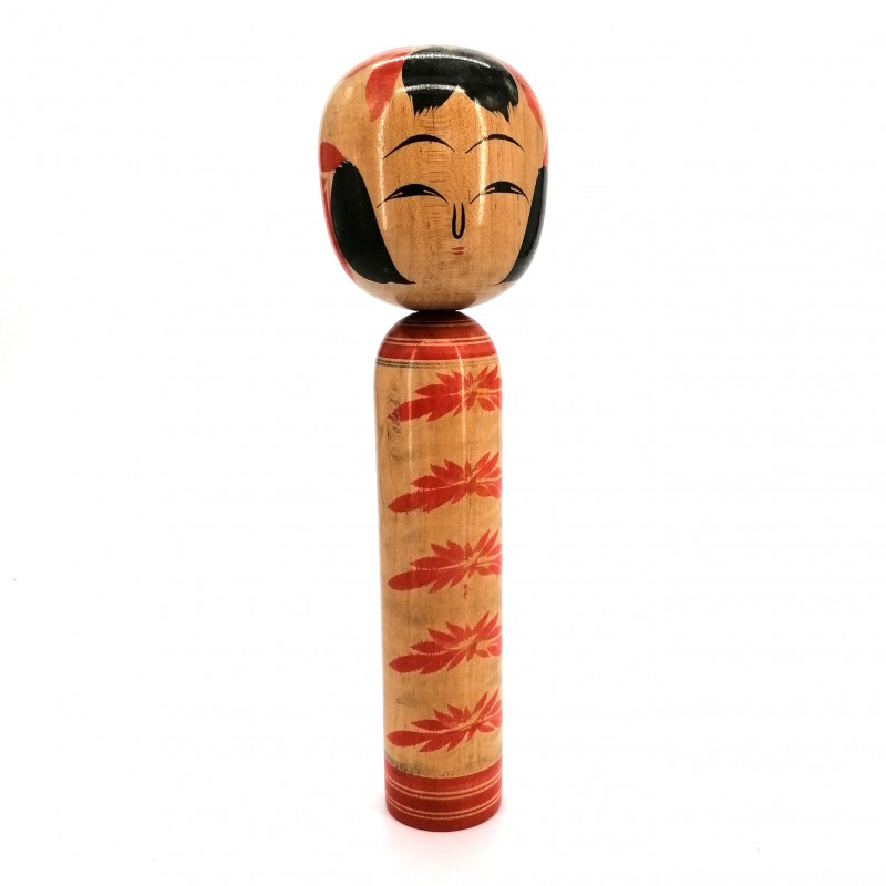 muñeca japonesa de madera, KOKESHI VINTAGE, 24cm