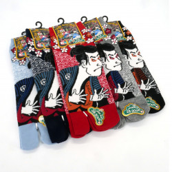 Japanische Tabi-Baumwollsocken japanisches Muster, TABO, Farbe nach Wahl, 28 - 30cm