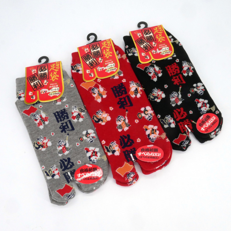 Japanese tabi socks in artist pattern cotton, ATISUTO, color of your choice, 22-25 cm