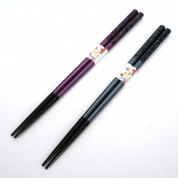 Pair of Japanese chopsticks with pattern, HIGEZENMAI, color of your choice, 23 cm