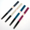 Coppia di bacchette giapponesi effetto metallo, KINZOKU, colore a scelta, 23 cm