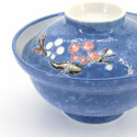bol japonais en céramique avec couvercle, UME