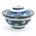 Japanese ceramic bowl with lid, Tahata